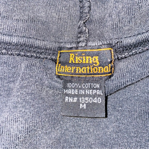 Rising International Patchwork Boho Zippered Jacket w/ Hood - Picture 7 of 7